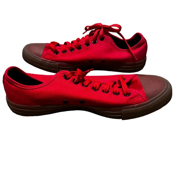 Red Converse Casino with Gum Bottom - Picture 1 of 5